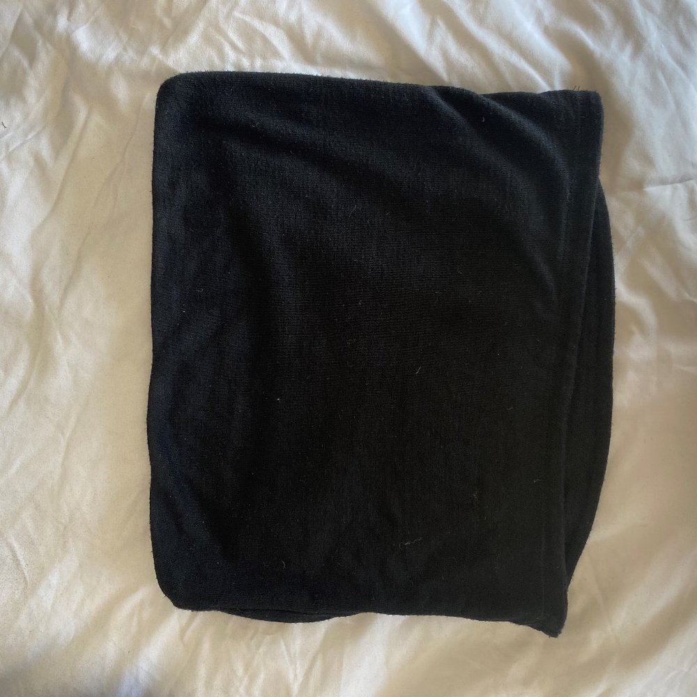 Black Strapless Crop top